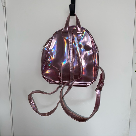 Pink Iridescent Mini Backpack - Picture 3 of 3
